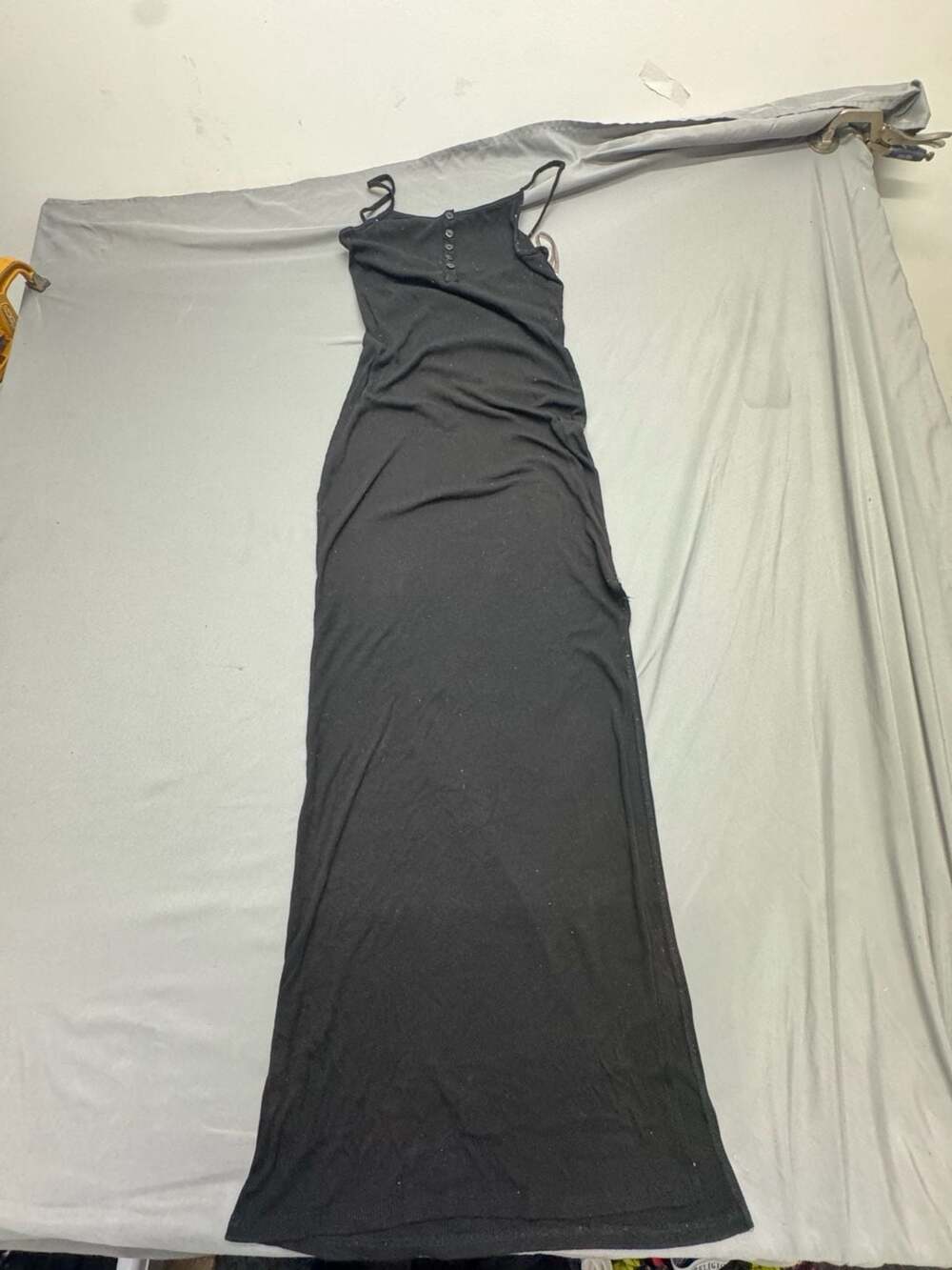 Popular 21 Maxi Dress Size S Black Button Detail